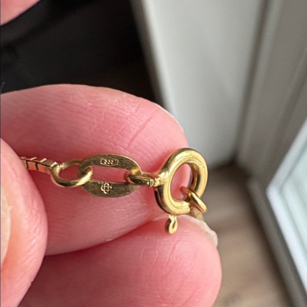333 Gold necklace 42 cm / 16 inches - Picture 5 of 5